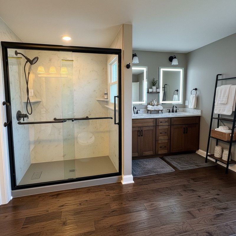 Walk In Shower Installation detail