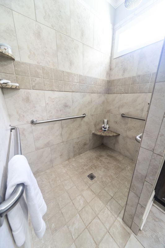 Open Walk-in Shower Layout